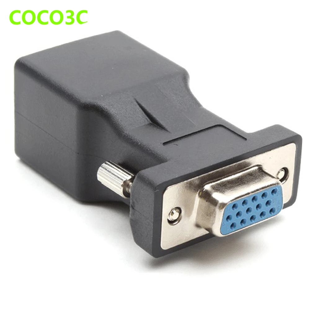 Переходник DB15 переходник с VGA на RJ45 CAT5 CAT6 разъем RGB HDB | Компьютеры и офис