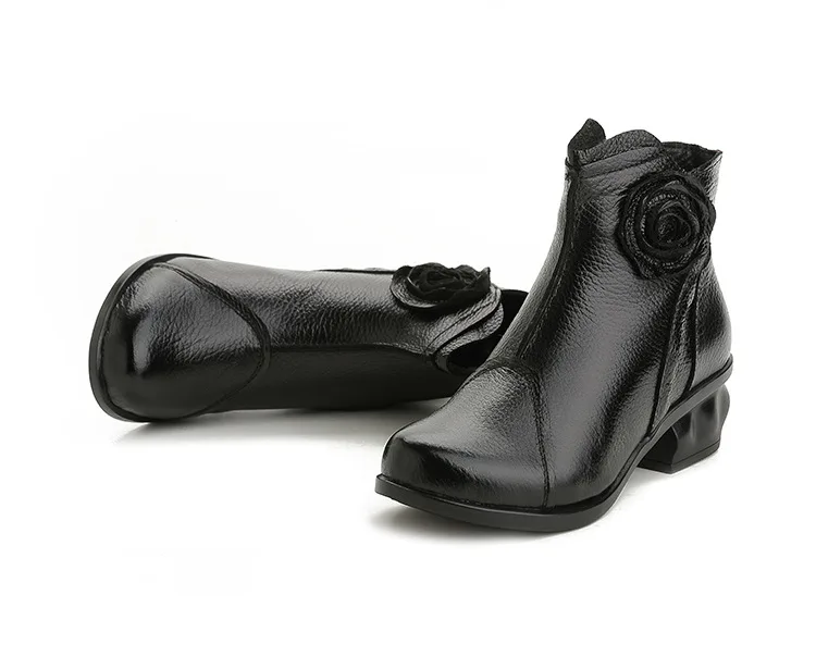 Xiuteng/высокое качество; Mujer Chaussure; женские ботинки из натуральной кожи; повседневные женские туфли-лодочки; зимние сапоги; плюшевые зимние сапоги для женщин