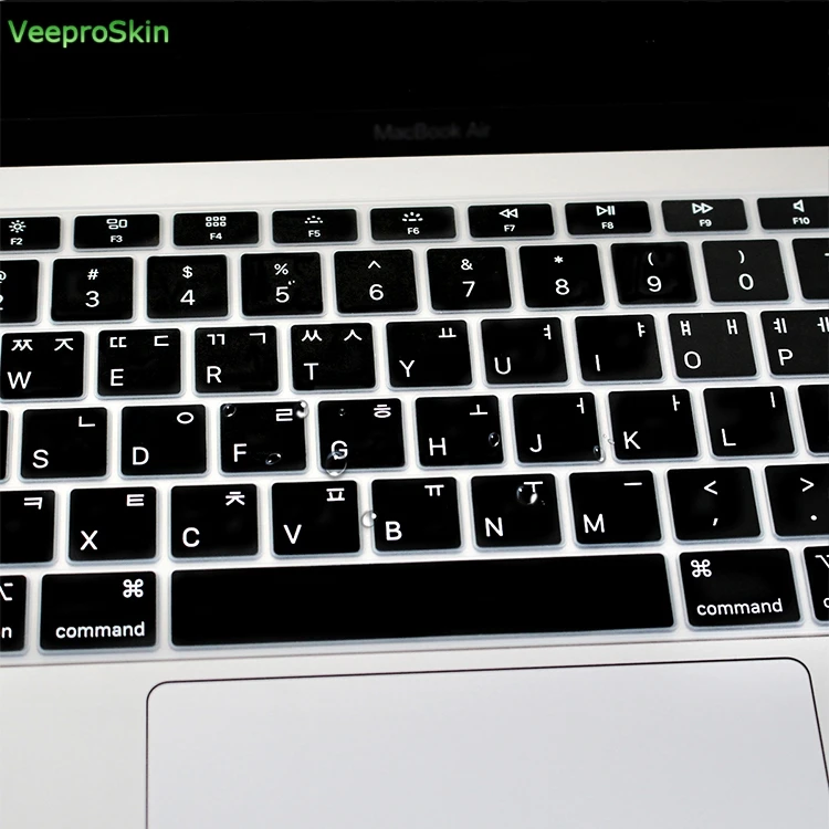 Чехол для ноутбука с корейской клавиатурой силиконовый защитный чехол Macbook New Air 13
