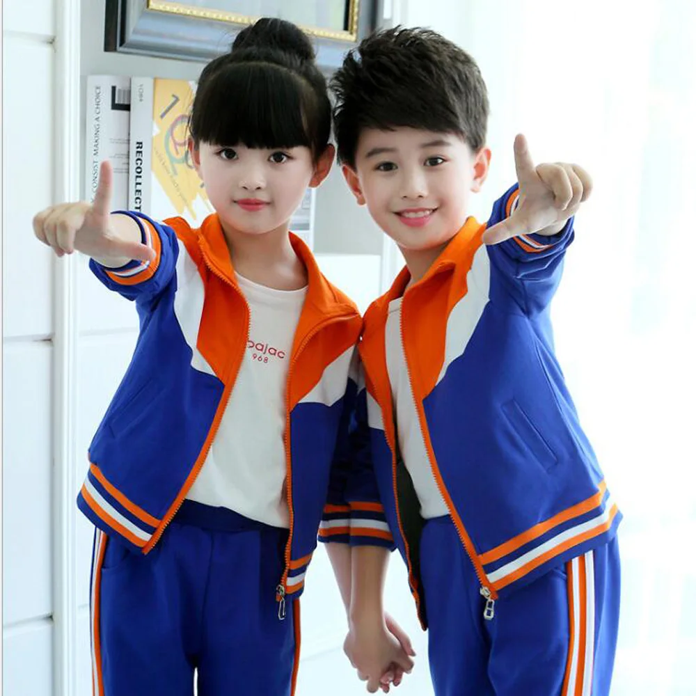 Детская осенняя школьная форма Bule одежда спортивная для мальчиков костюм