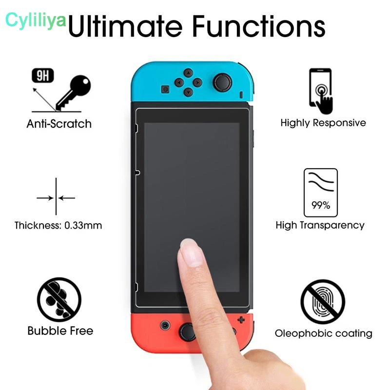 For Nintendo Switch Tempered Glass HD Anti-Scratch Screen Protector 200pcs/lot | Мобильные телефоны и аксессуары