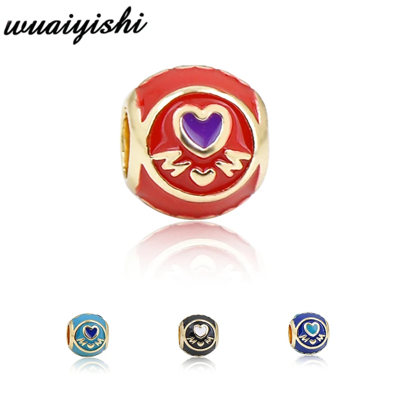 

Mama alloy large hole bead bracelet accessories creative DIY beaded bracelet loose bead jewelry