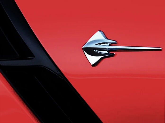 2PCS/LOT Metal Stingray Car Fender Rear Emblem Decal Sticker For Chevrolet Chevy Corvette C7 | Автомобили и мотоциклы
