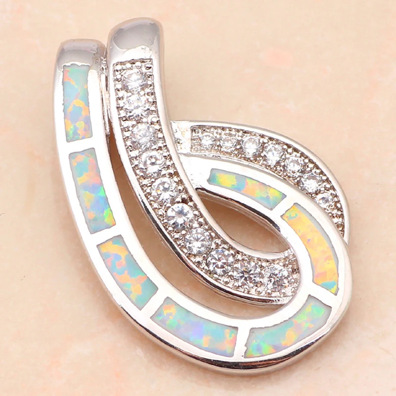 S шок дизайн Юбилей подарок Классический Белый огненный опал Красивые ювелирные