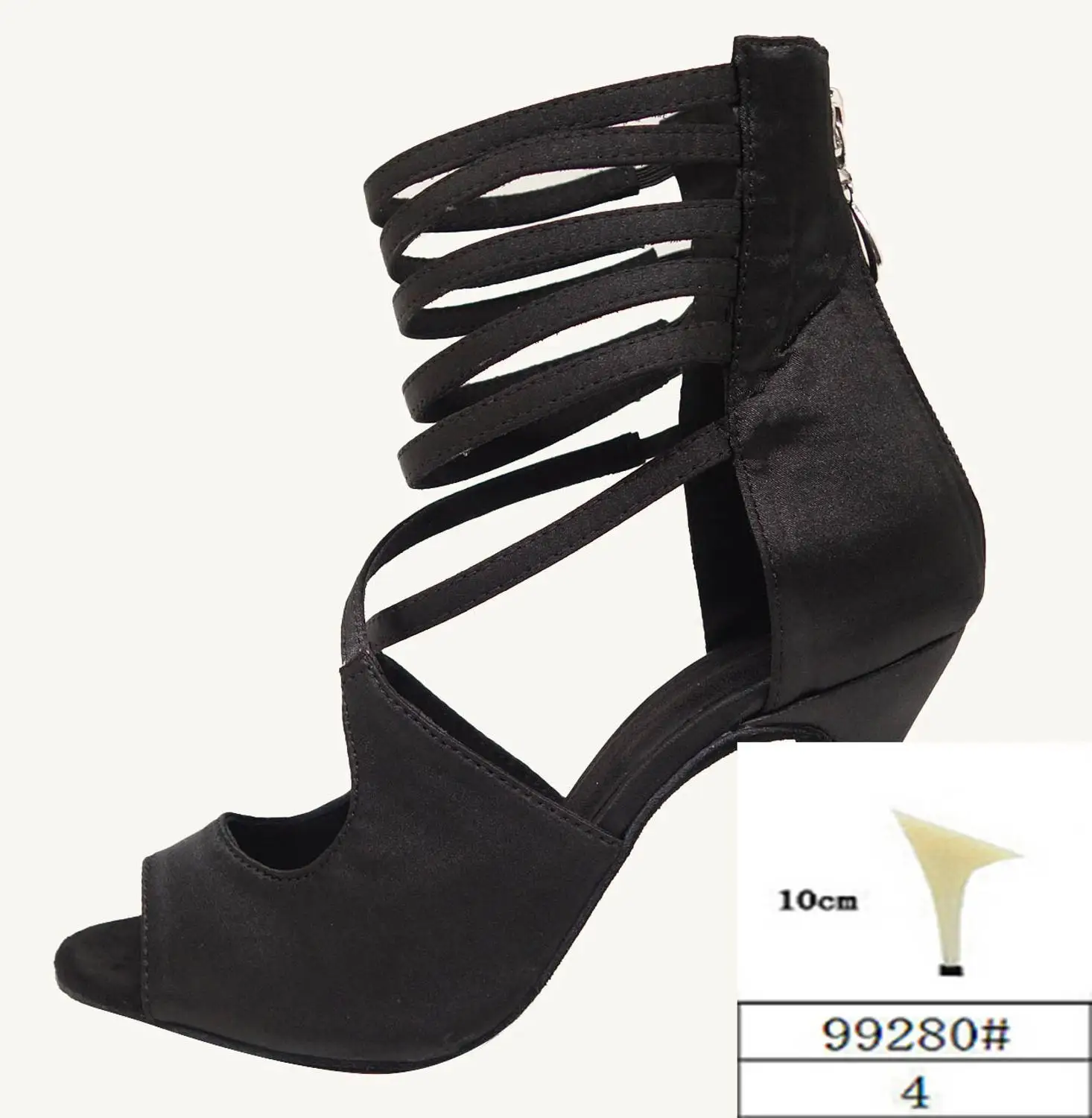 Black-99280 HXYOO/ стиль; черные туфли на высоком каблуке 8-10 см; Профессиональная женская обувь для бальных танцев; обувь для латинских танцев; женская обувь для сальсы; ZC39 - Цвет: Black-99280