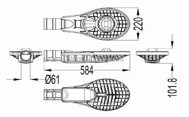 IP67 Мощный светодиодный уличный фонарь 80 Вт Bridgelux chips led off road Lights 100lm/w 10 шт./Лот DHL