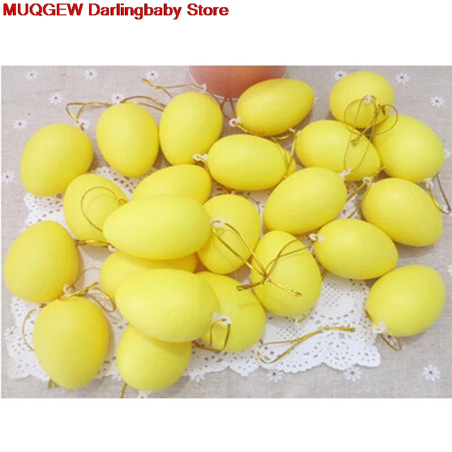12 шт. Детей Живописи яйцо игрушка с веревкой подарки Пластик подвесное