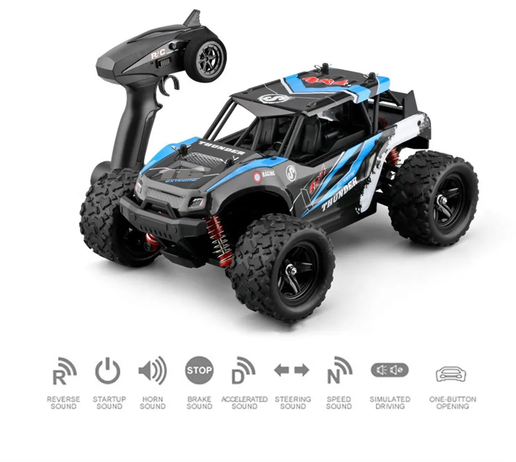 50KM/H 1/18 Scale RC Car 2.4G 4WD High Speed Fast Remote Controlled Large TRACK Professional four-wheel drive racing Z514 | Игрушки и