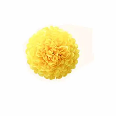 yellow Бумага пом-помы из ткани для дня рождения и свадебной вечеринки Свадебная обувь для подарков для будущей матери для крещения ребенка Выпускной стол украшение для центра стола - Цвет: yellow
