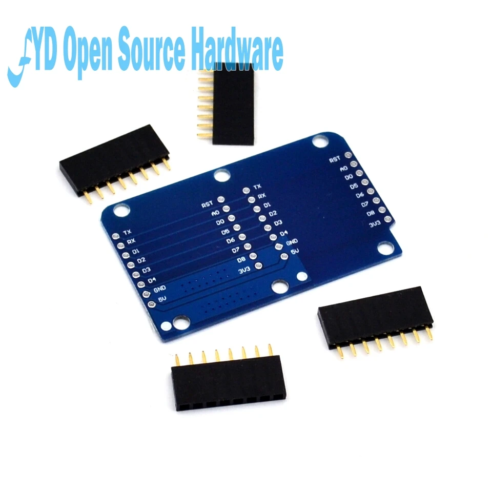 Wemos D1 Mini Dual Socket Base Shield NodeMCU ESP8266 макетная Базовая плата 3 В|mini nodemcu|nodemcu esp8266wemos d1 |