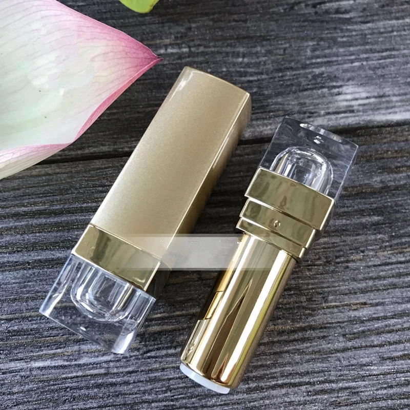 

12.1mm Gold lipstick tube Empty LIP BALM Tube DIY Makeup Cosmetic Packing Containers F013