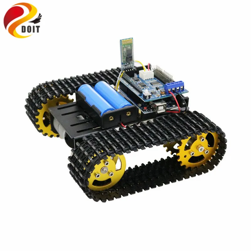 T101 Bluetooth/ручка/Wi-Fi RC управляемый робот-танк шасси автомобильный комплект с UNO R3