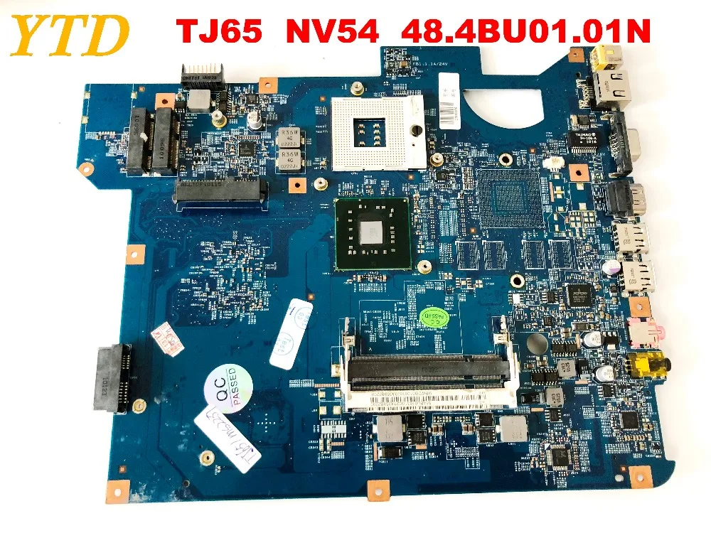 

Оригинальная материнская плата для ноутбука ACER TJ65 NV54, 48.4BU01.01N, протестирована