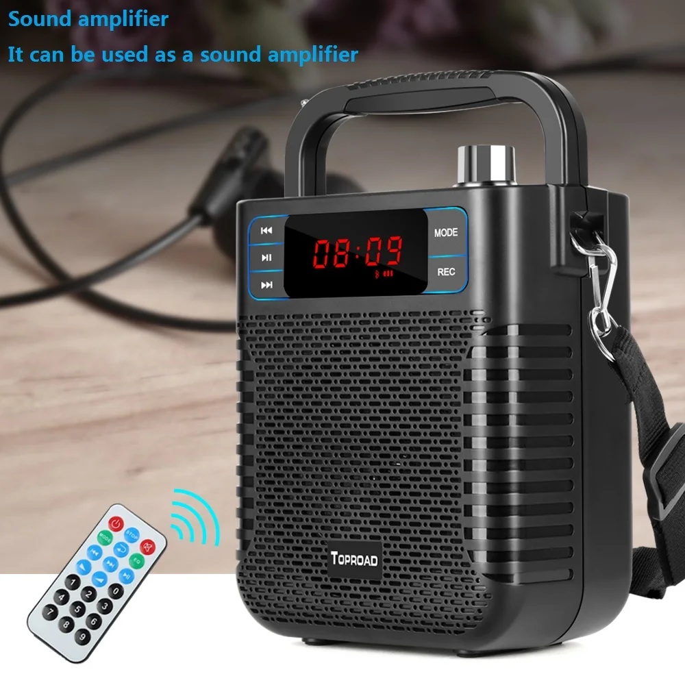 TOPROAD Bluetooth динамик сабвуфер тяжелый бас беспроводные большие колонки Бумбокс звуковая коробка Поддержка FM TF USB Крытый открытый динамик