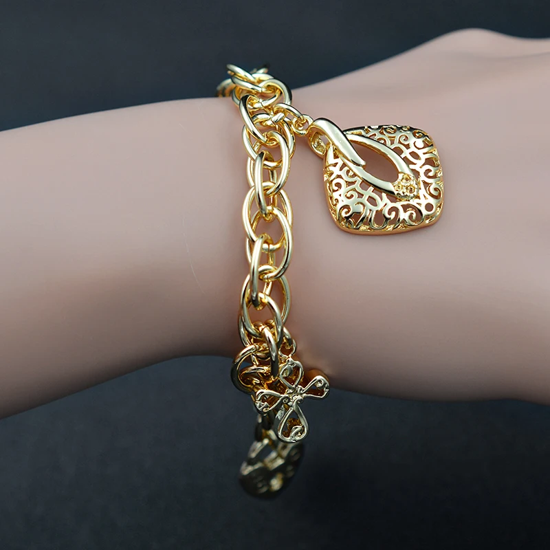 Sunny Jewelry Винтажные Ювелирные изделия очаровательные браслеты для женщин звенья