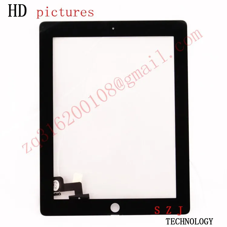 Новинка 9,7 дюйма для ipad 2 ipad2 A1395 A1396 A1397 стеклянный сенсорный экран дигитайзер Сенсорная панель с кнопкой