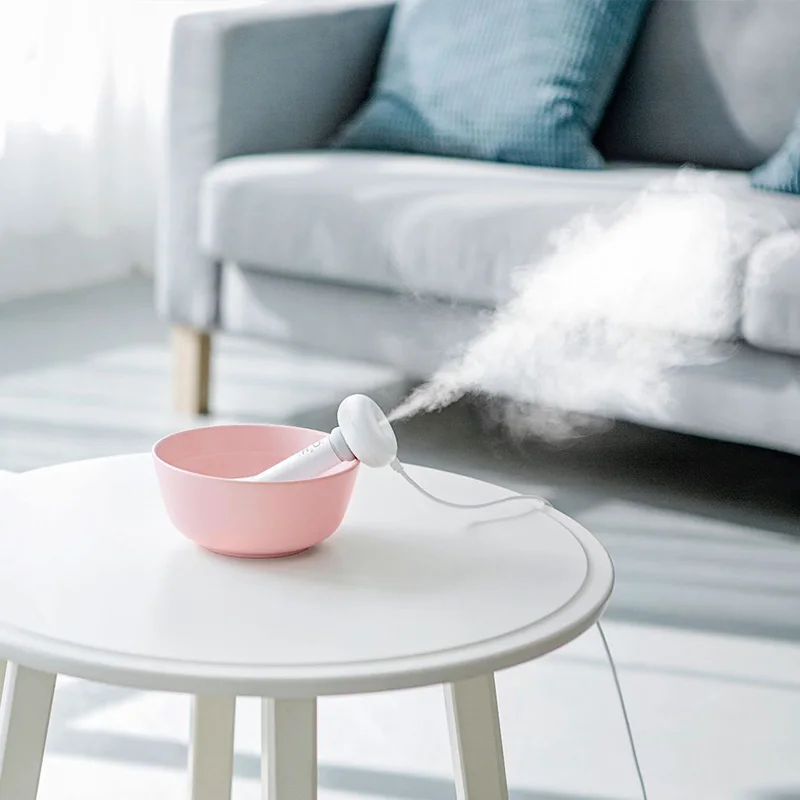 Белый разборный увлажнитель воздуха для домашнего офиса Портативный USB Арома