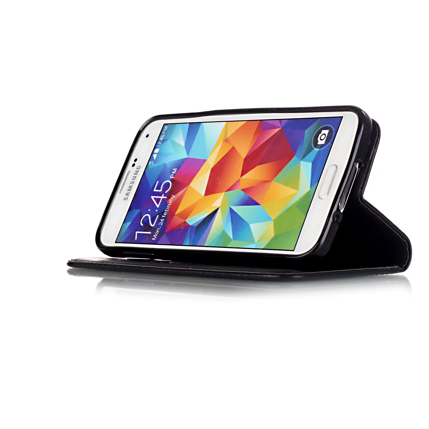 Арт телефон Стразы Чехлы для Samsung Galaxy S5 с откидной крышкой отделением карт С