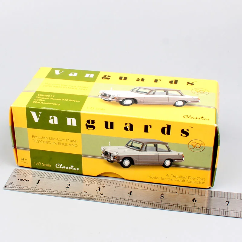 1:43 Масштаб корги Авангард Винтаж Triumph Herald 948 салон 1200 автомобили 50th литья под давлением игрушечные модели автомобилей миниатюры для детей
