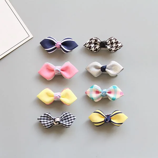 

10 pcs/lot New Cute Bowknot Hairpin Girls Kids Bow Hair Clips Bows Accessories For Children Barrette Hairgrip Hairclip Headdress