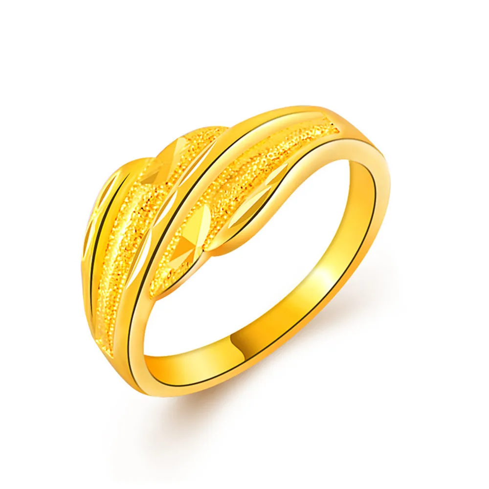 Оптовая продажа 100% новые и высококачественные витые кольца желтого золота