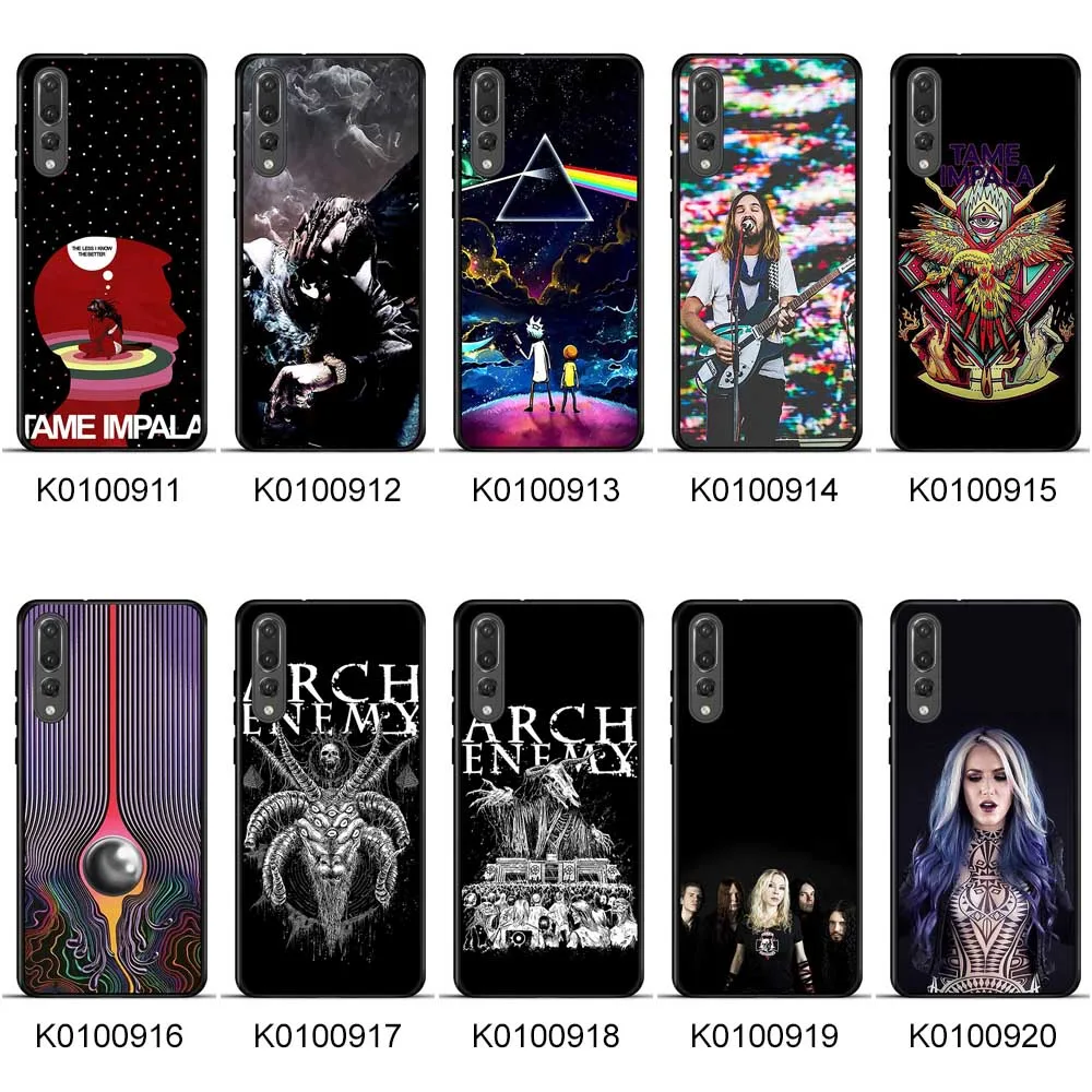 Black Soft TPU Anti-knock Phone Case for huawei mate 20 case p10 p20 Pro M10 Lite cases Cover |