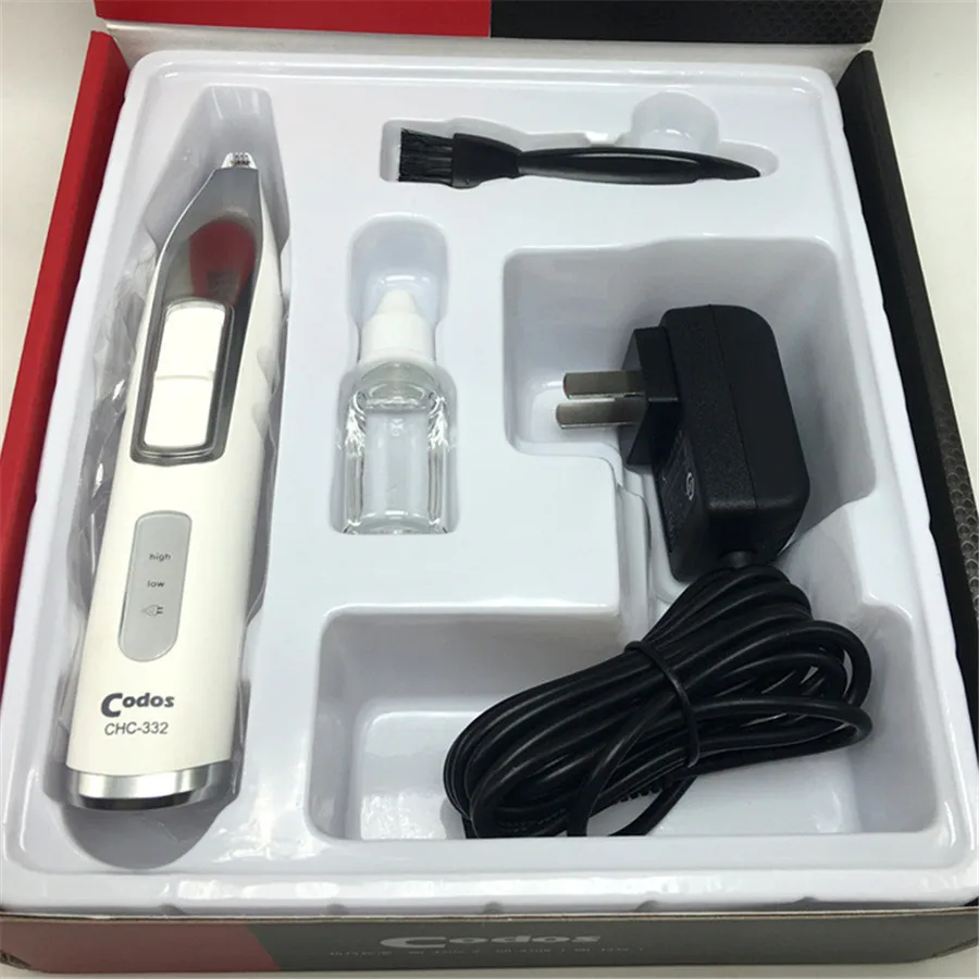 Электрический перезаряжаемый триммер для волос с надписями маленьких мужчин