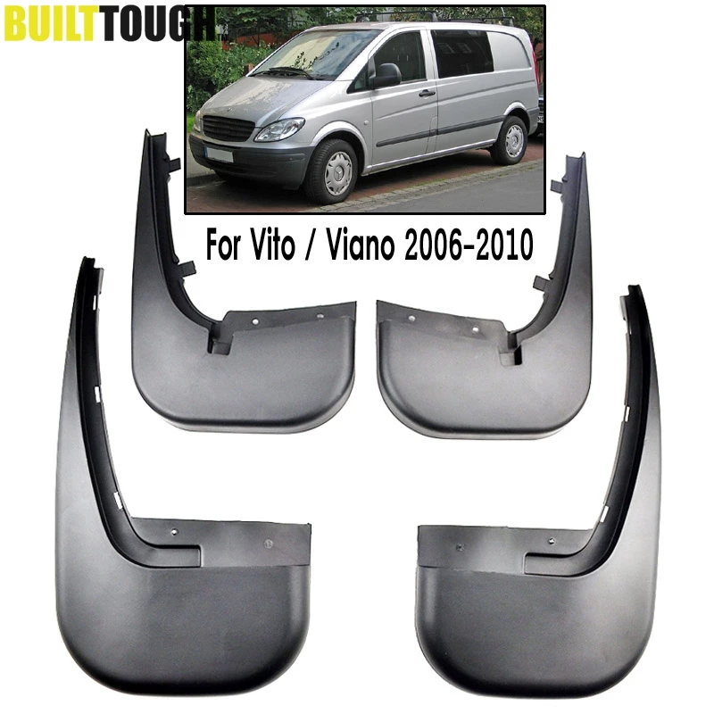 4 шт. передние и задние Автомобильные Брызговики для Benz Vito Viano W639 2006 2007 2008 2009 2010