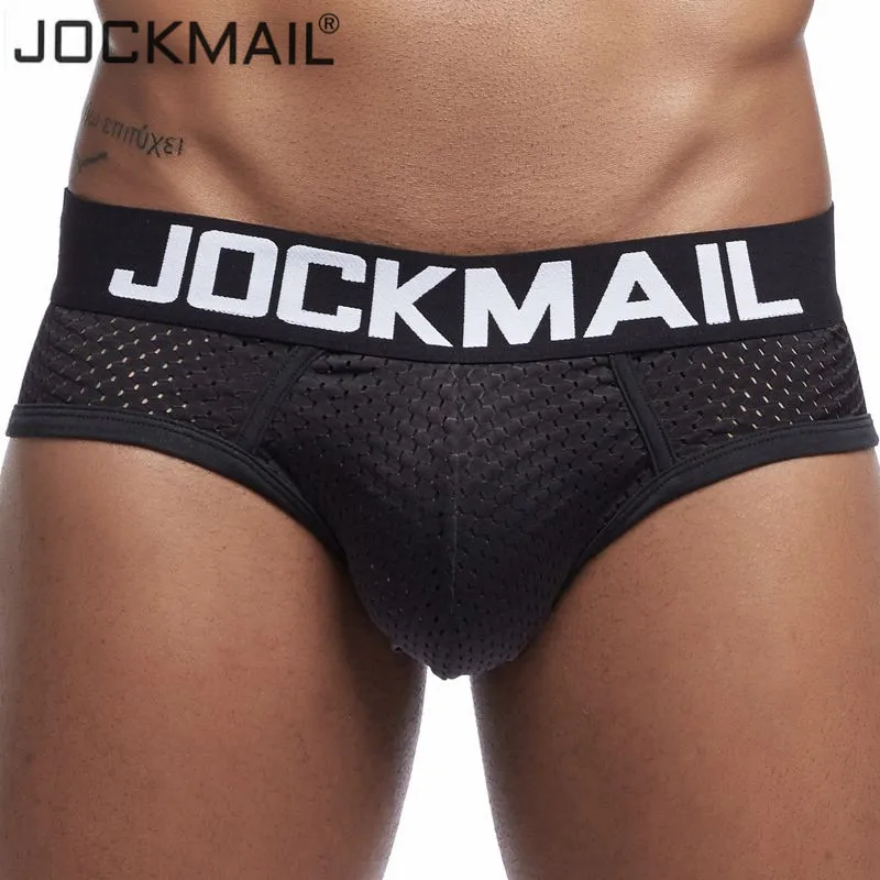 Новинка 2019 мужское нижнее белье в сетку JOCKMAIL брифы для мужчин дышащие мужские