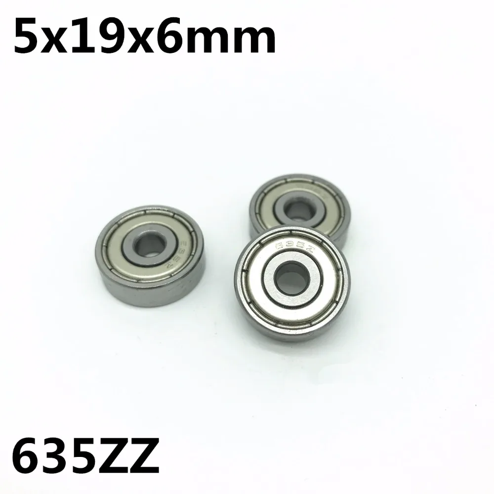 10Pcs 635ZZ 635-2Z 5x19x6 mm Deep groove ball bearing Miniature bearing High qualit 635Z