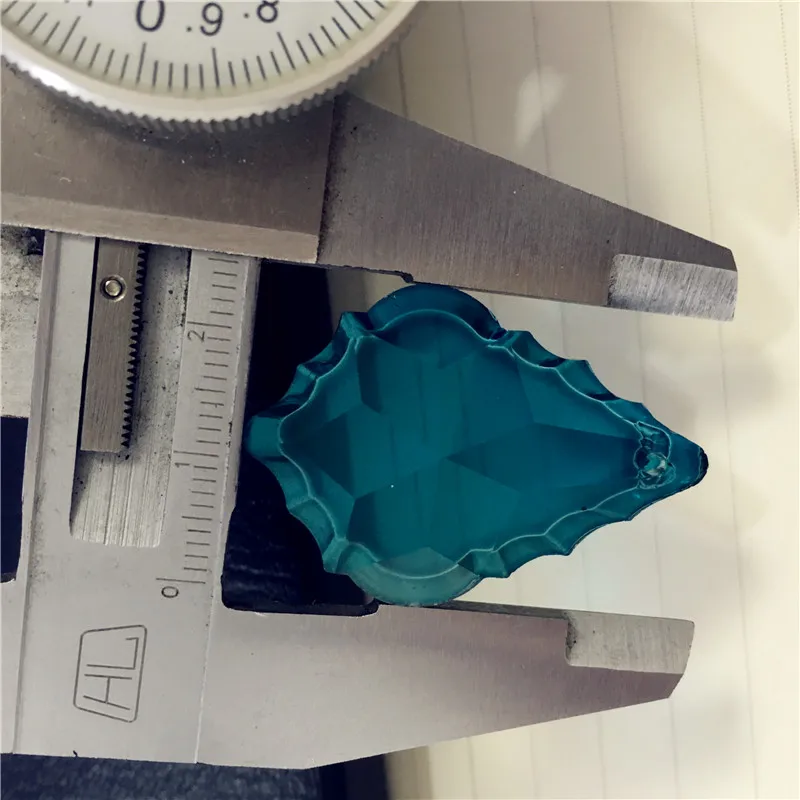 Французские призмы 38 мм 20 шт. синие кристаллы павлина кленовые детали лампы