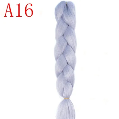 #144 MERISIHAIR, 24 дюйма, Омбре, розовый, блонд, красный, синий, плетеные волосы, синтетические, вязанные волосы для наращивания, огромные косички, прически - Цвет: #144
