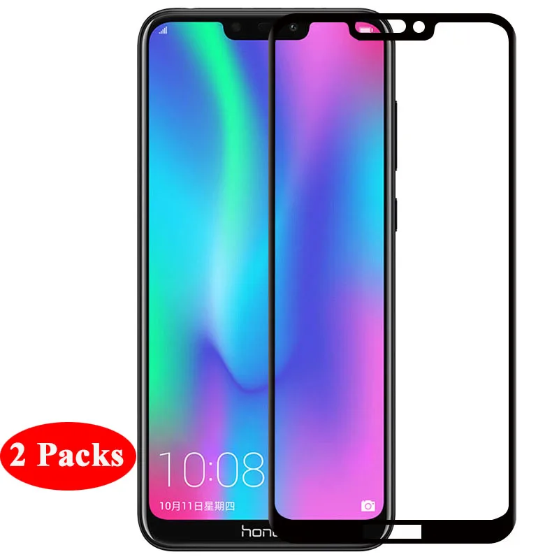 MAKAVO 2 упаковки для Huawei Honor 8C закаленное стекло полное покрытие Защитная пленка