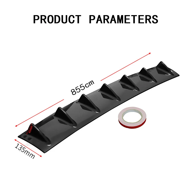 1 шт. модифицированный спойлер для заднего бампера автомобиля Акулий плавник