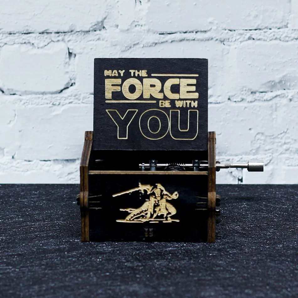Star War Два цвета Жемчуг дракона GT деревянная рукоятка Игра престолов Amelie Звездные войны Juego de Tronos музыкальная шкатулка тема Рождественский подарок - Цвет: Star War