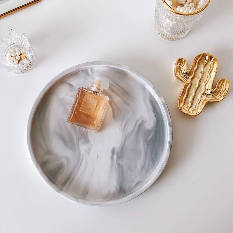 Прохладный ветер мраморный поднос для хранения керамический украшения