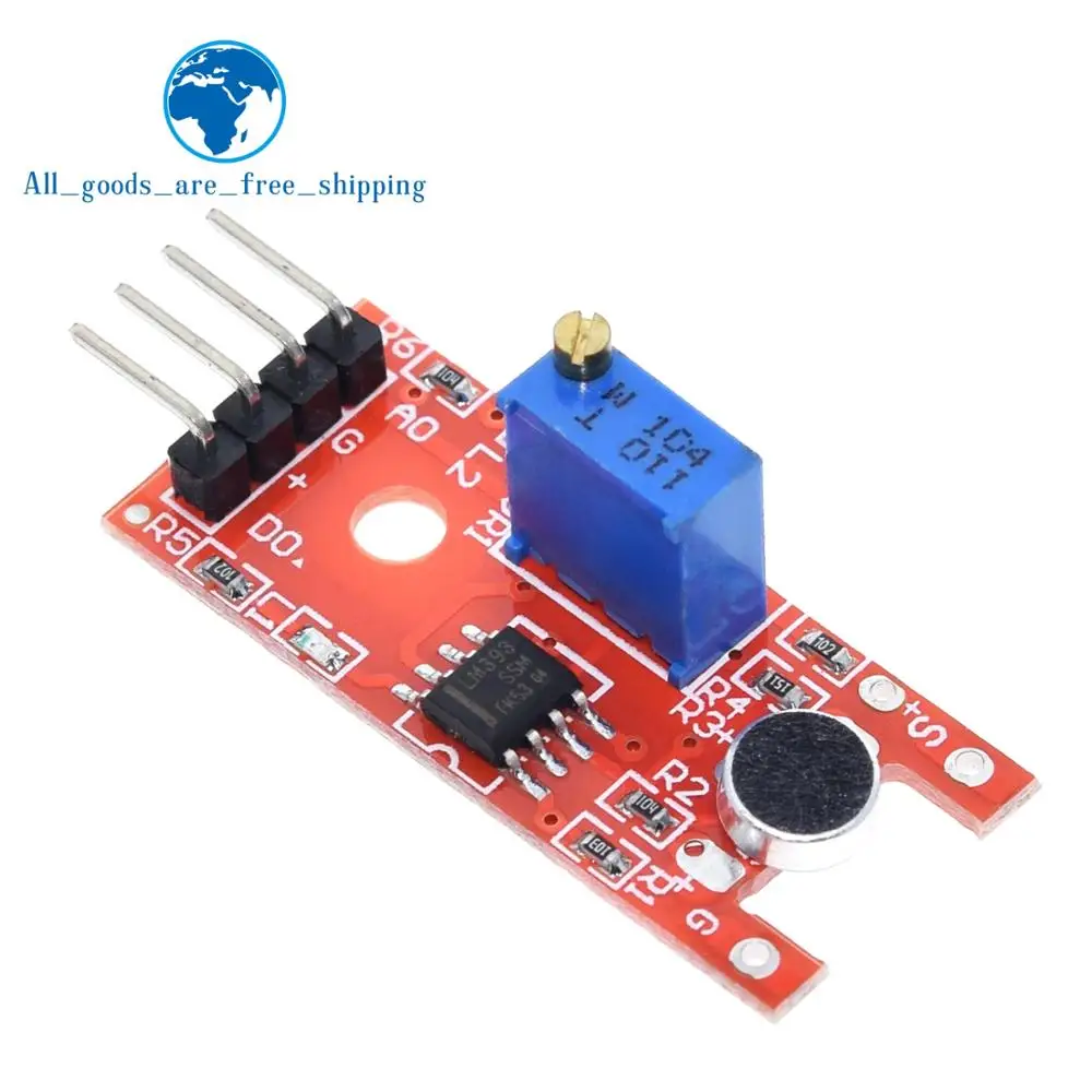 TZT микрофон голосовой модуль датчика звука для Arduino аналоговый цифровой датчик