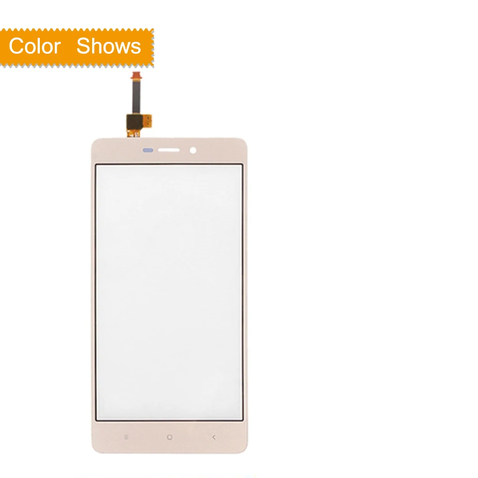 gold no gift Для Xiaomi Redmi 3 Redmi 3S 3 Pro 3X сенсорный экран дигитайзер Сенсорная панель сенсор переднее внешнее стекло Redmi 3S сенсорный экран - Цвет: gold no gift