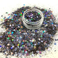 new 100gbag laser mixed hexagon chunky glitters powder flakes shiny sticker nails art face body hair party weddings decorations