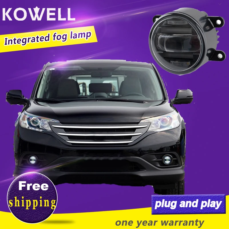 

KOWELL Car Styling Fog Lamp for Honda fit crv spirior city LED DRL Daytime Running Light fog Accessories