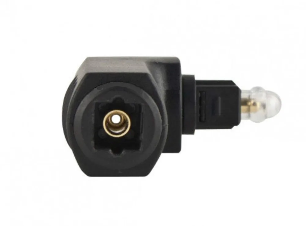 10pcs/Lot TOSLINK Right Angle Digital Optical Audio Adapter 90 Degree Rotatable Adaptor SPDIF Free shipping | Электроника