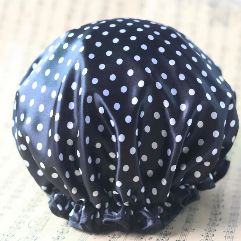 Милые толстые женские шапочки для душа красочные двухслойные накладки волос