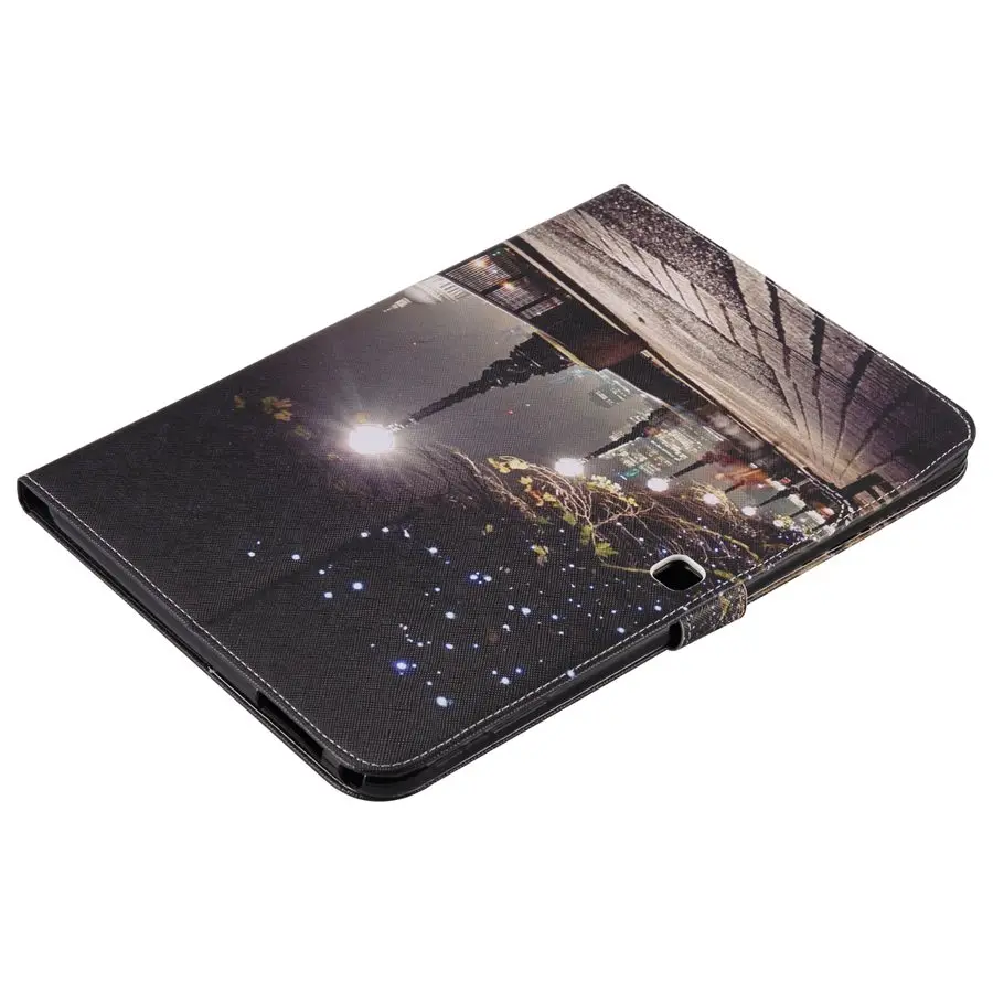 Защитный чехол для планшета для samsung Galaxy Tab 4, 10,1 дюймов, SM-T530, T531, T535, SM-T530, 3D Рисунок перьев из искусственной кожи Чехол+ пленка+ ручка