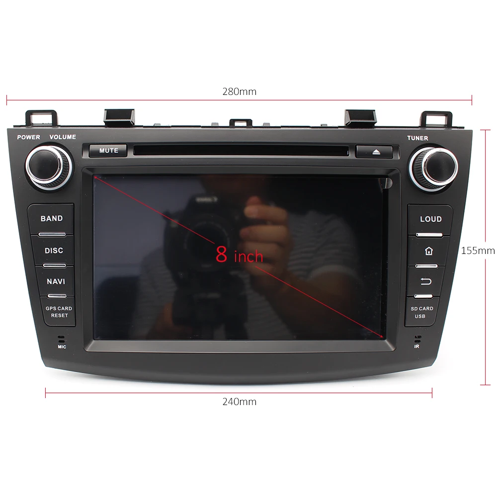 GreenYi 4G ram Android 9 0 автомобильный DVD для Мазда 3 2009 2012 DSP радио gps мультимедийный плеер
