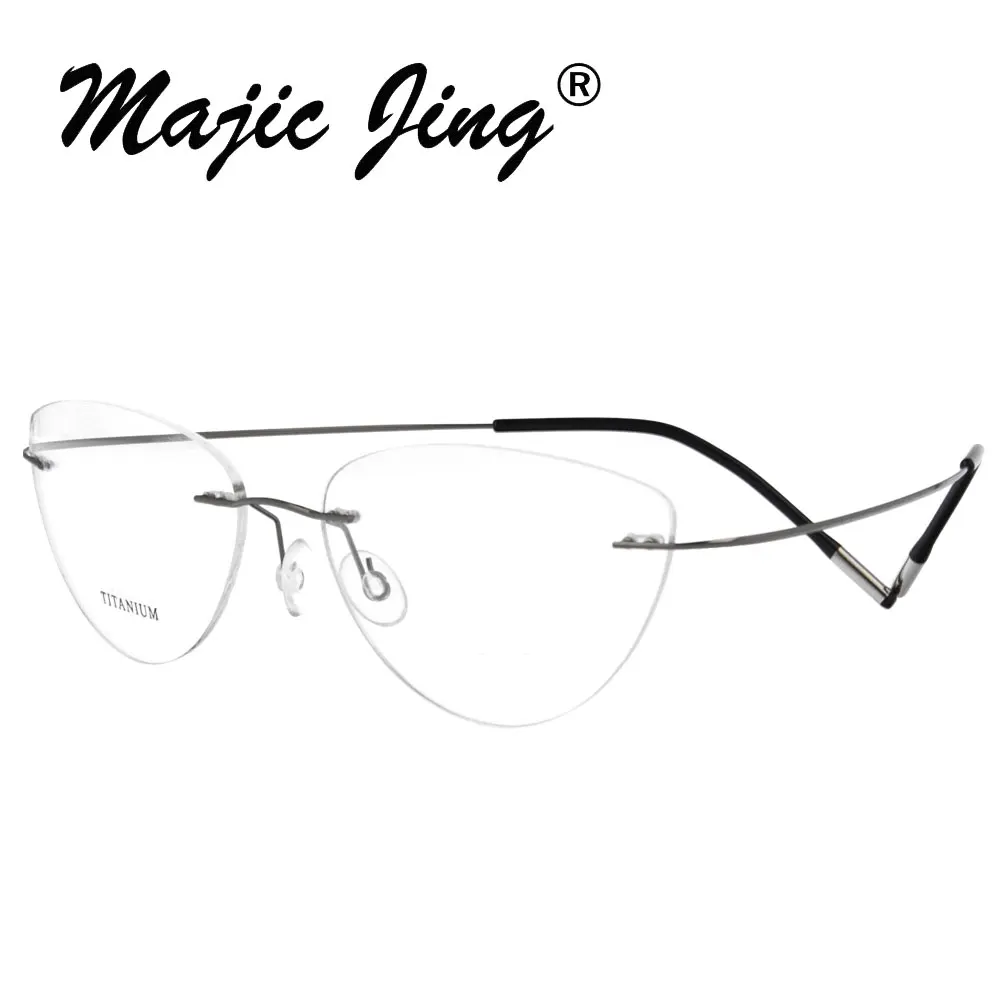 Очки без оправы Magic Jing титановые складные для очков близорукости 30 шт./лот 20003 -