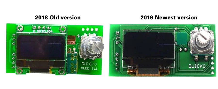 QUICKO T12 STC-OLED пайки паяльная станция DIY частей комплекты T12-952 цифровой Температура контроллер паяльник с металлический корпус