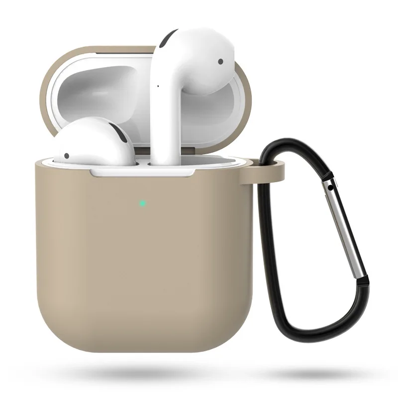 4 Мягкий силиконовый чехол AirPods для хранения, защитный чехол для наушников, защитный чехол, защитный чехол для зарядки, коробки для хранения, подходящий чехол - Цвет: 4