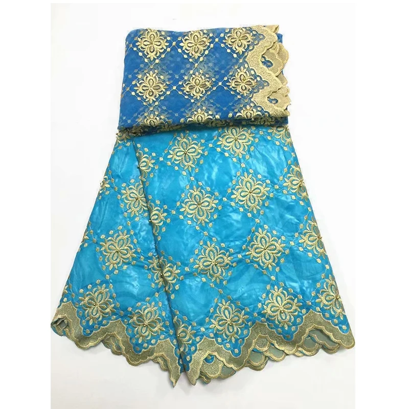 white jacquard brocade fabric africain bazin riche getzner 2018 cotton with beads 7yards/lot | Дом и сад