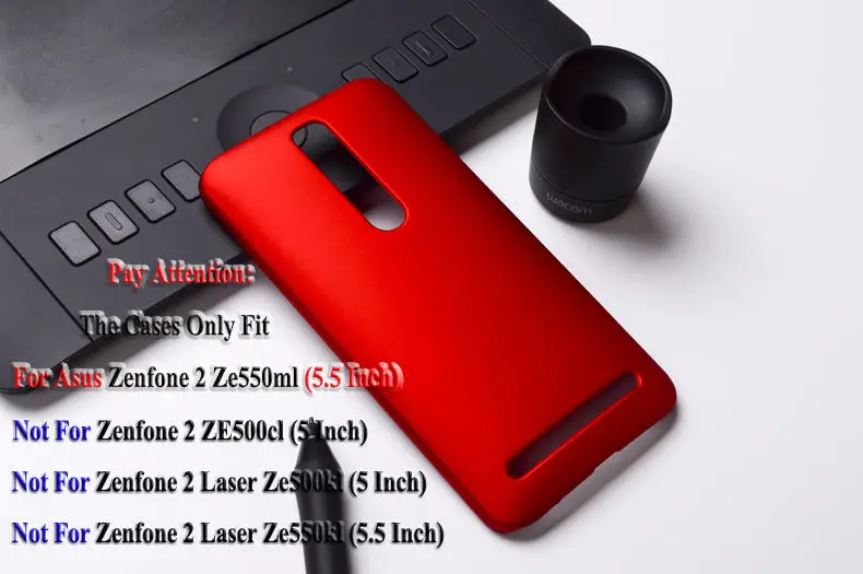 Цветной резиновый матовый Жесткий Чехол TAOYUNXI для Asus Zenfone2 ZE550ML Z00AD ZE551ML Zenfone 2 5,5 'тонкий матовый пластиковый чехол XJQ - Цвет: red