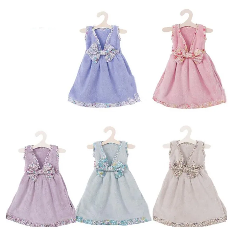 Новинка 2019 милое платье полотенце для рук детей детское впитывающее из